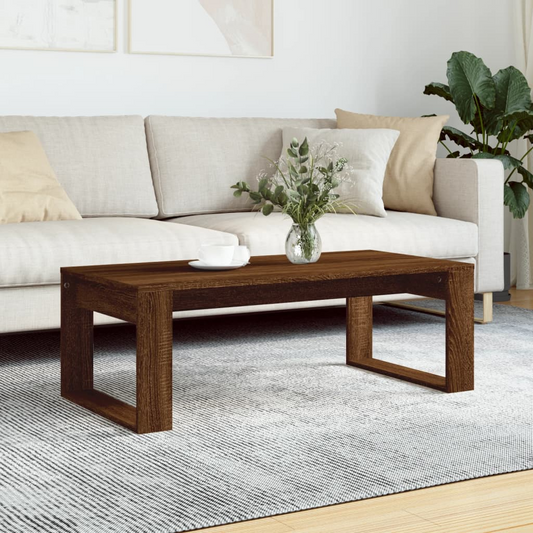 vidaXL Coffee Table Brown Oak 102x50x35 cm Engineered Wood