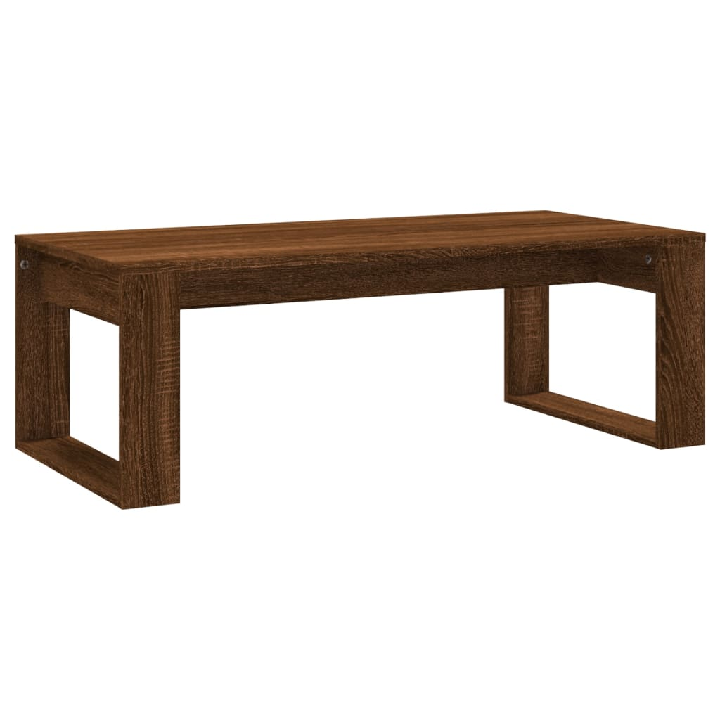 vidaXL Coffee Table Brown Oak 102x50x35 cm Engineered Wood