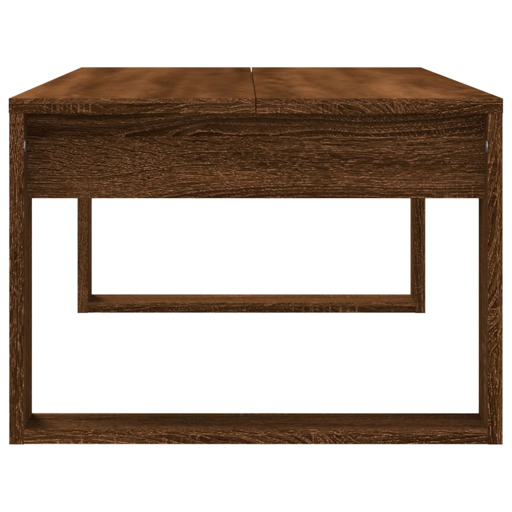 vidaXL Coffee Table Brown Oak 102x50x35 cm Engineered Wood