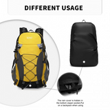 EQ2238 - Kono Multi Functional Outdoor Hiking Backpack With Rain Cover - Yellow