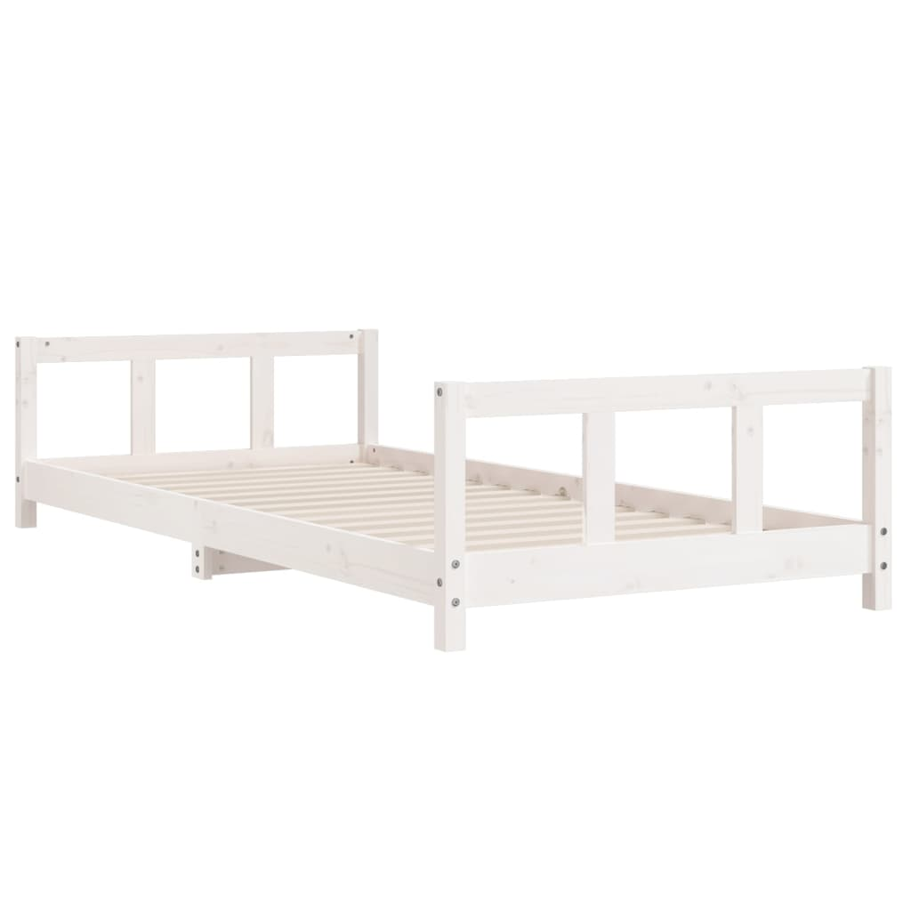 vidaXL Kids Bed Frame White 90x190 cm Solid Wood Pine