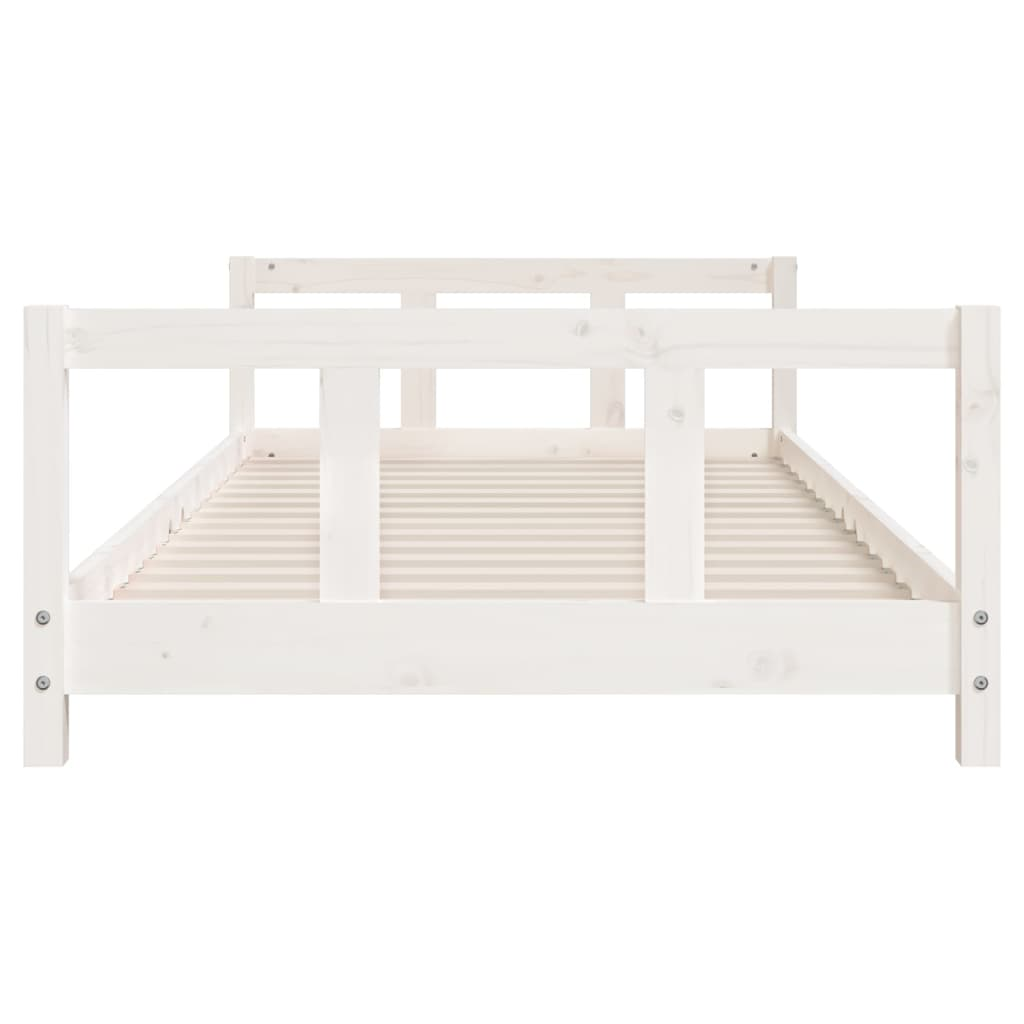 vidaXL Kids Bed Frame White 90x190 cm Solid Wood Pine