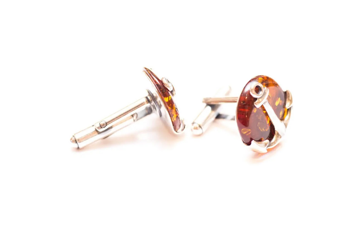 Amber Anchor Cufflinks