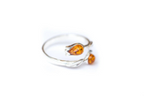 Amber Tulip Ring