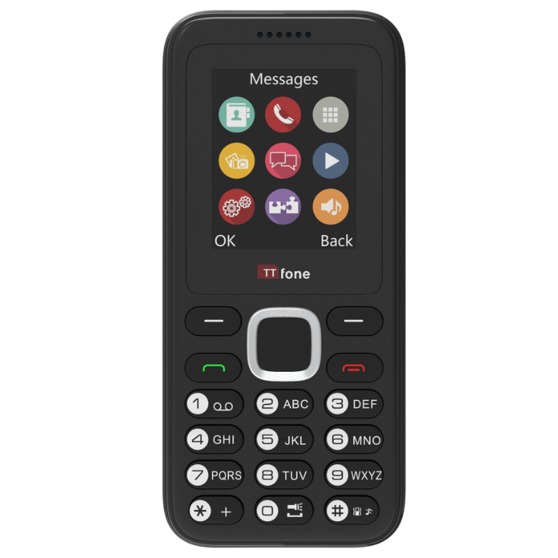 TTfone TT150 Black Dual SIM with Mains Charger