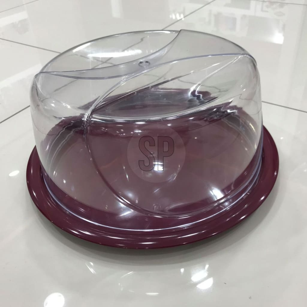 Excellent Houseware Cake Plate 34 cm Transparent