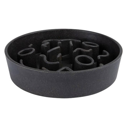 Slow Feeder for Dogs Bamboo 21 cm Dark Grey