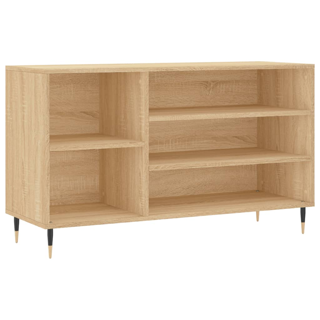 vidaXL Shoe Cabinet Sonoma Oak 102x36x60 cm Engineered Wood