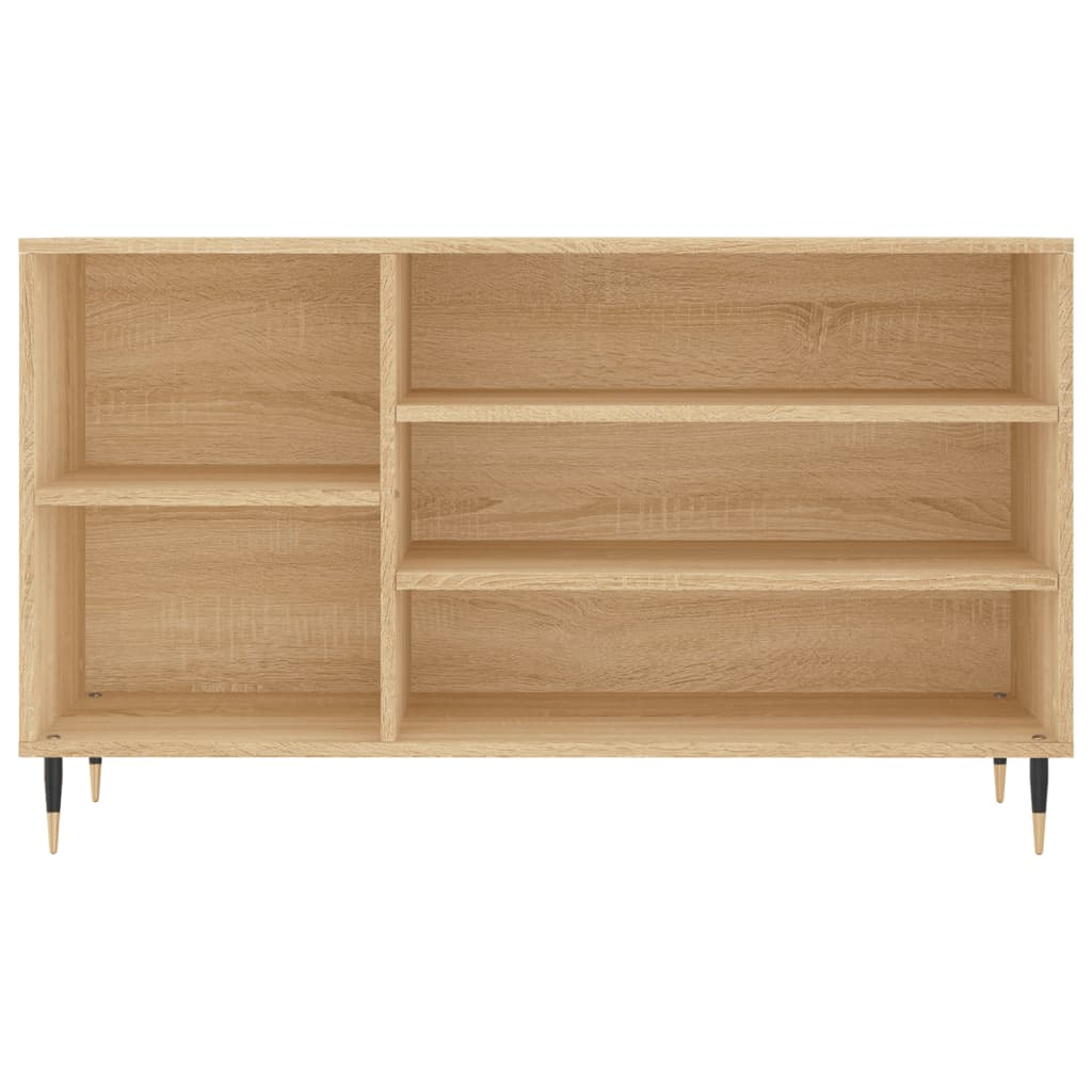 vidaXL Shoe Cabinet Sonoma Oak 102x36x60 cm Engineered Wood