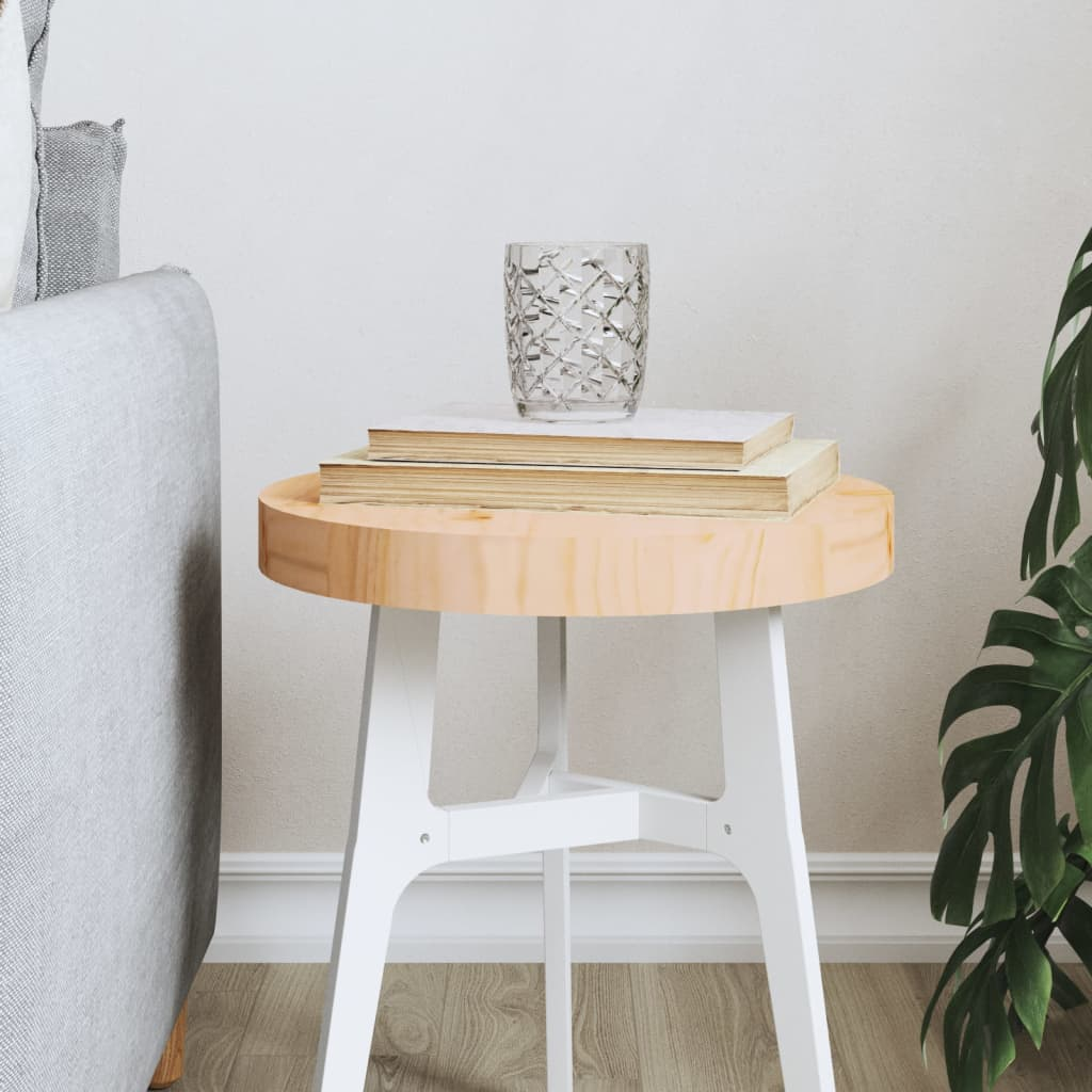 Table Top Round Ø30x3 cm Solid Wood Pine