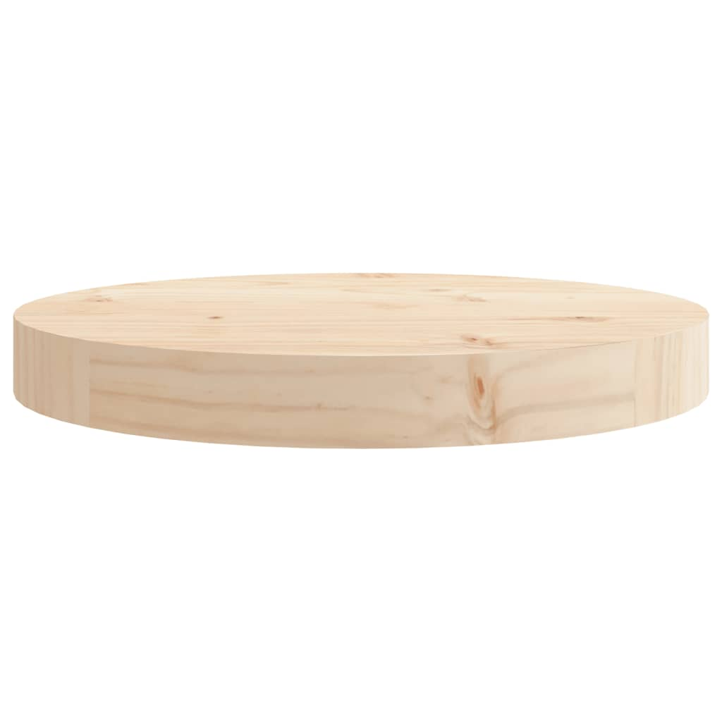 Table Top Round Ø30x3 cm Solid Wood Pine