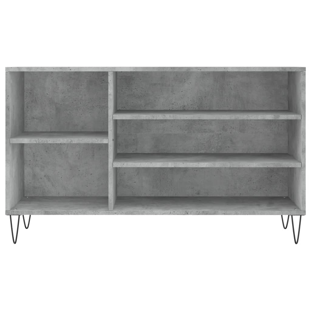 vidaXL Shoe Cabinet Concrete Grey 102x36x60 cm Engineered Wood