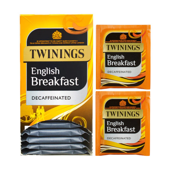 Twinings English Breakfast Decaffeinated Individually Enveloped Tea Bags