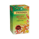 Twinings Gingerbread Green Tea Bags Individually Enveloped Wrapped Tagged Sachet