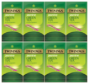 Twinings Green Tea & Jasmine Tea Bags Individually Enveloped Tagged Sachet Herb