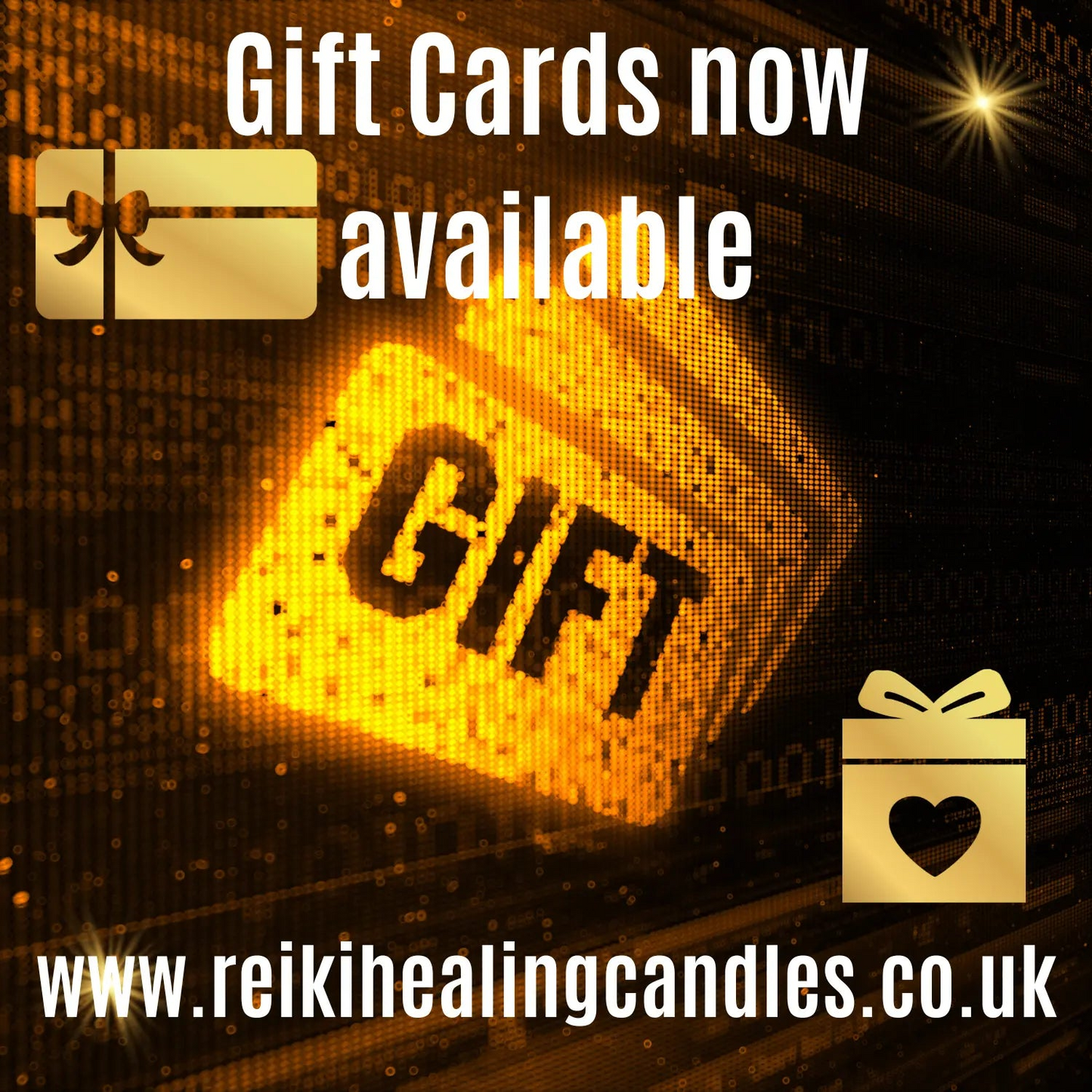 Reiki Healing Candle Gift Card