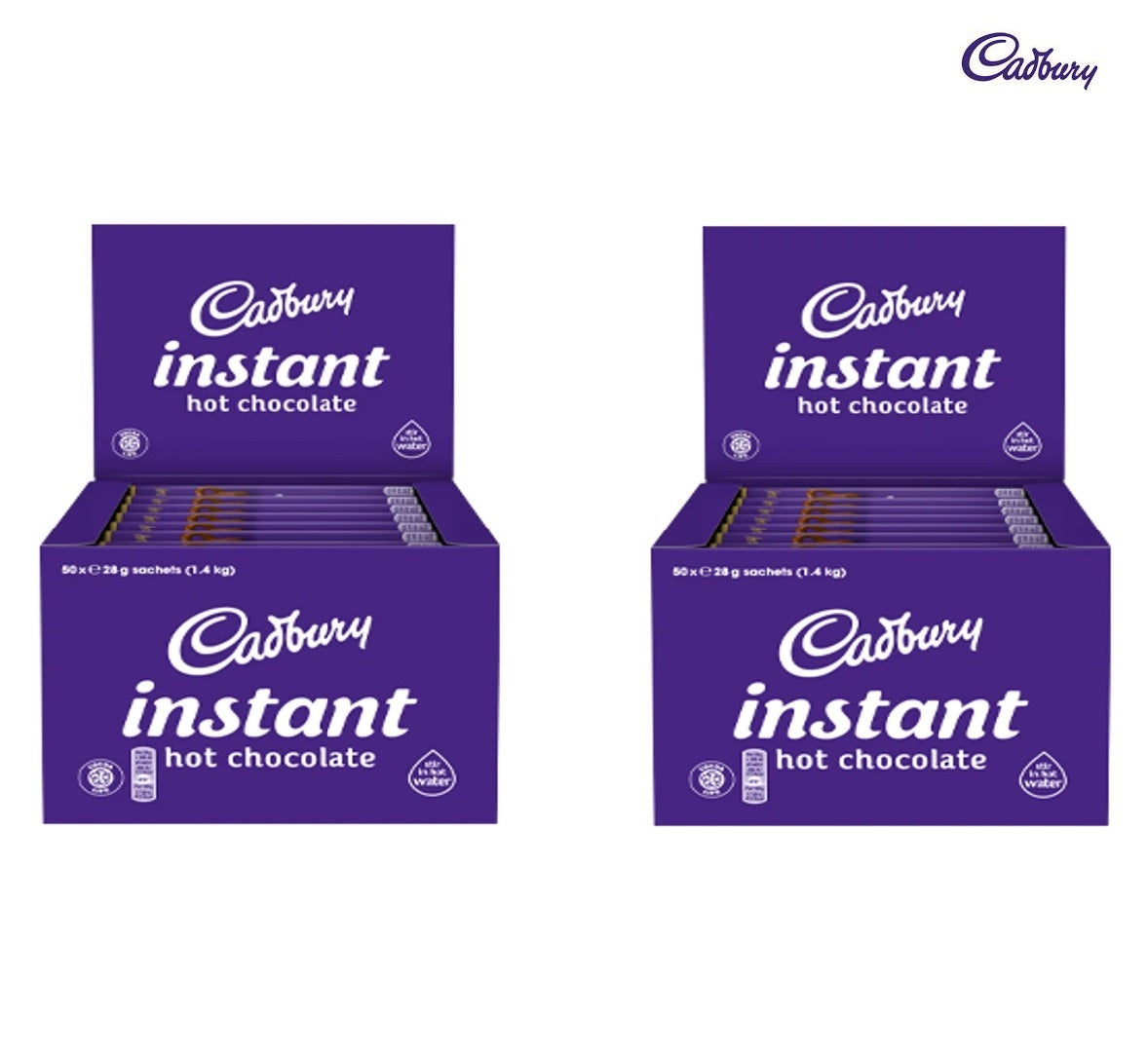 CADBURY Hot Chocolate Instant Sachets 28g Powder Drink Individually Packed Stick