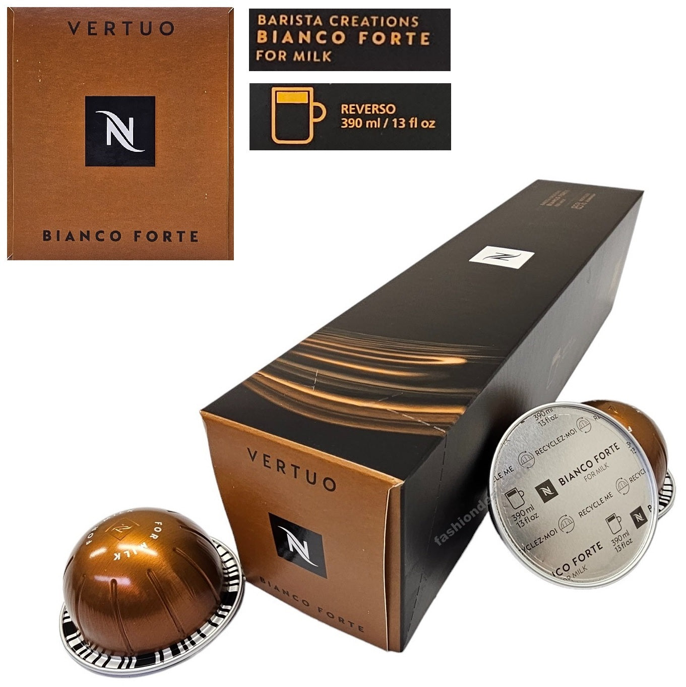 Nespresso VERTUO Coffee Machine Capsules Pods Sleeve Full Flavour List Save Bulk