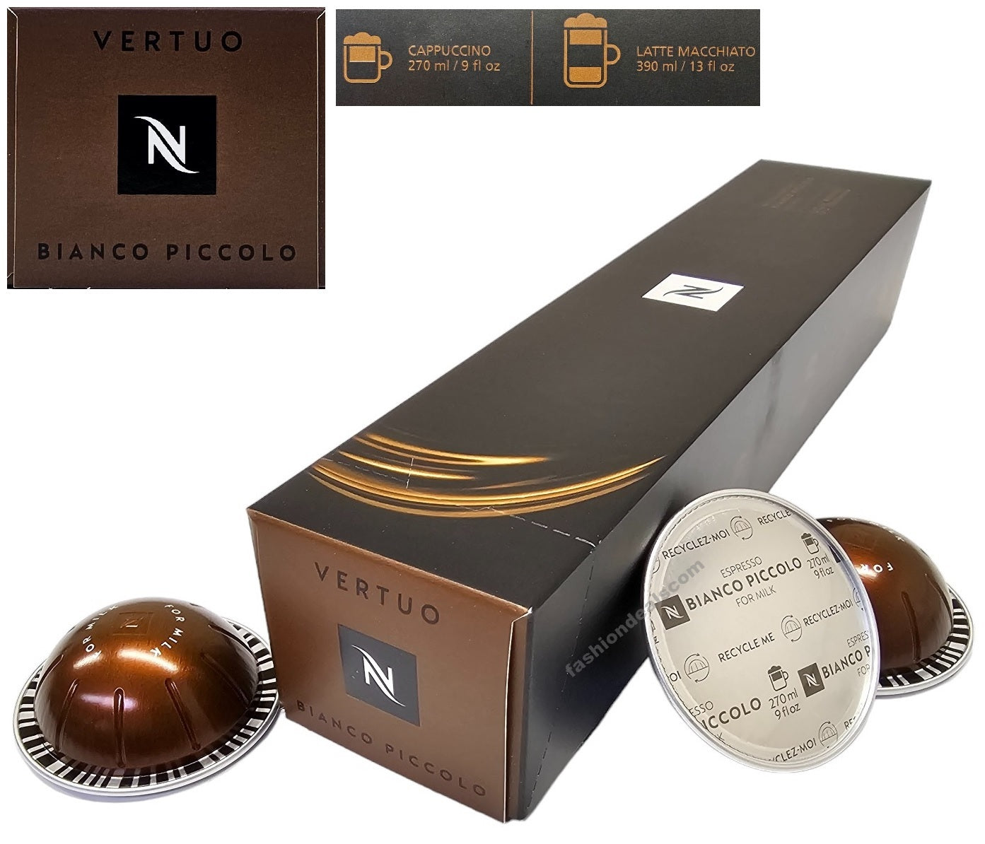 Nespresso VERTUO Coffee Machine Capsules Pods Sleeve Full Flavour List Save Bulk