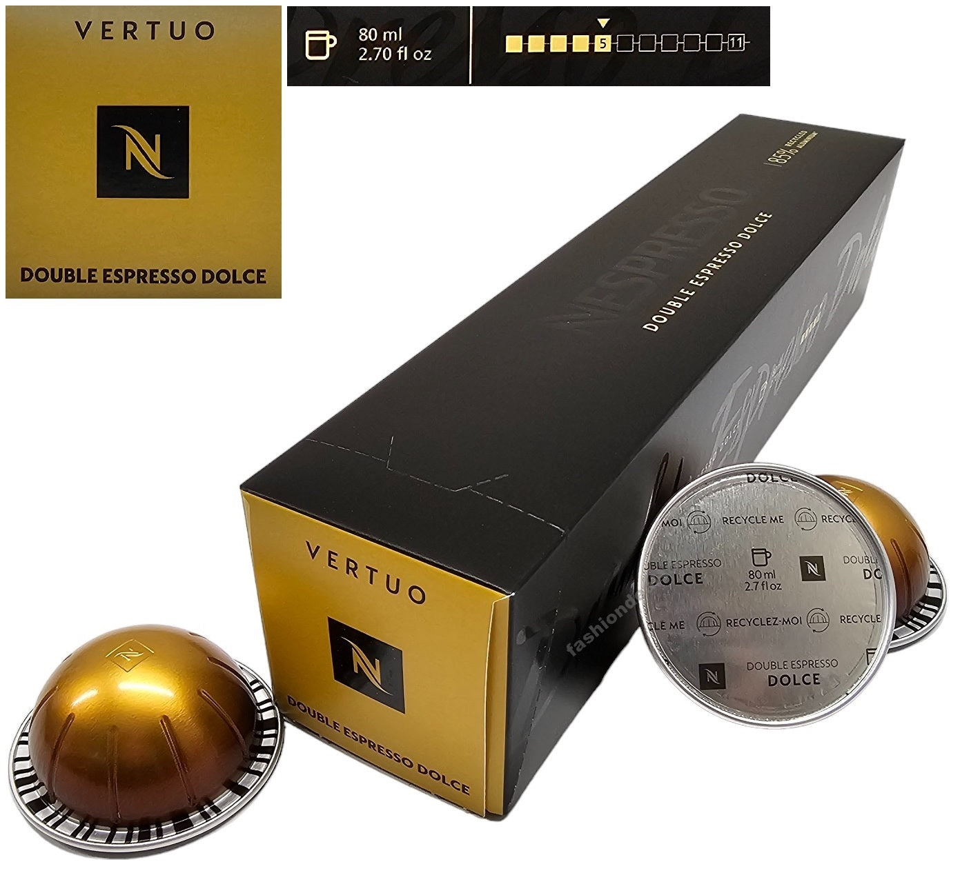 Nespresso VERTUO Coffee Machine Capsules Pods Sleeve Full Flavour List Save Bulk