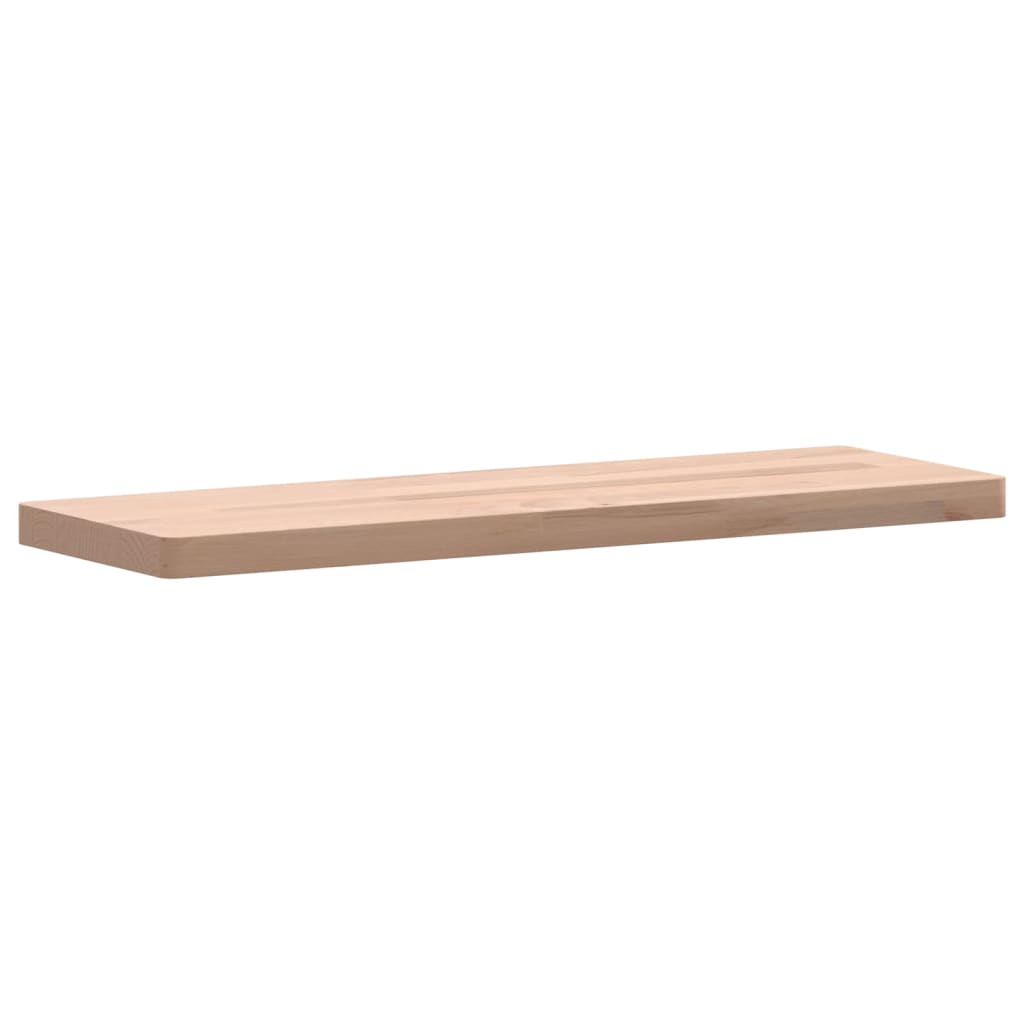 Wall Shelf 60x20x2.5 cm Solid Wood Beech