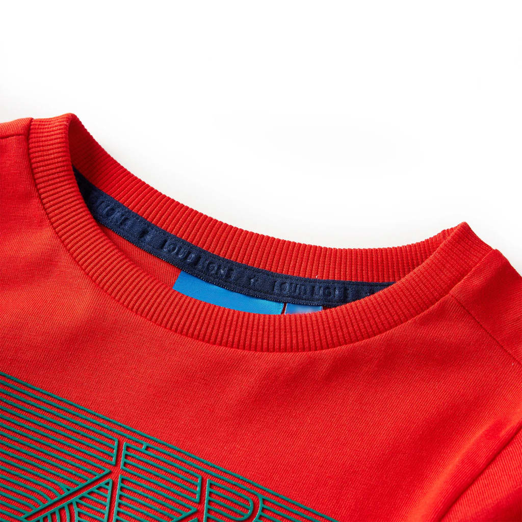 Kids' T-shirt with Long Sleeves Red 92