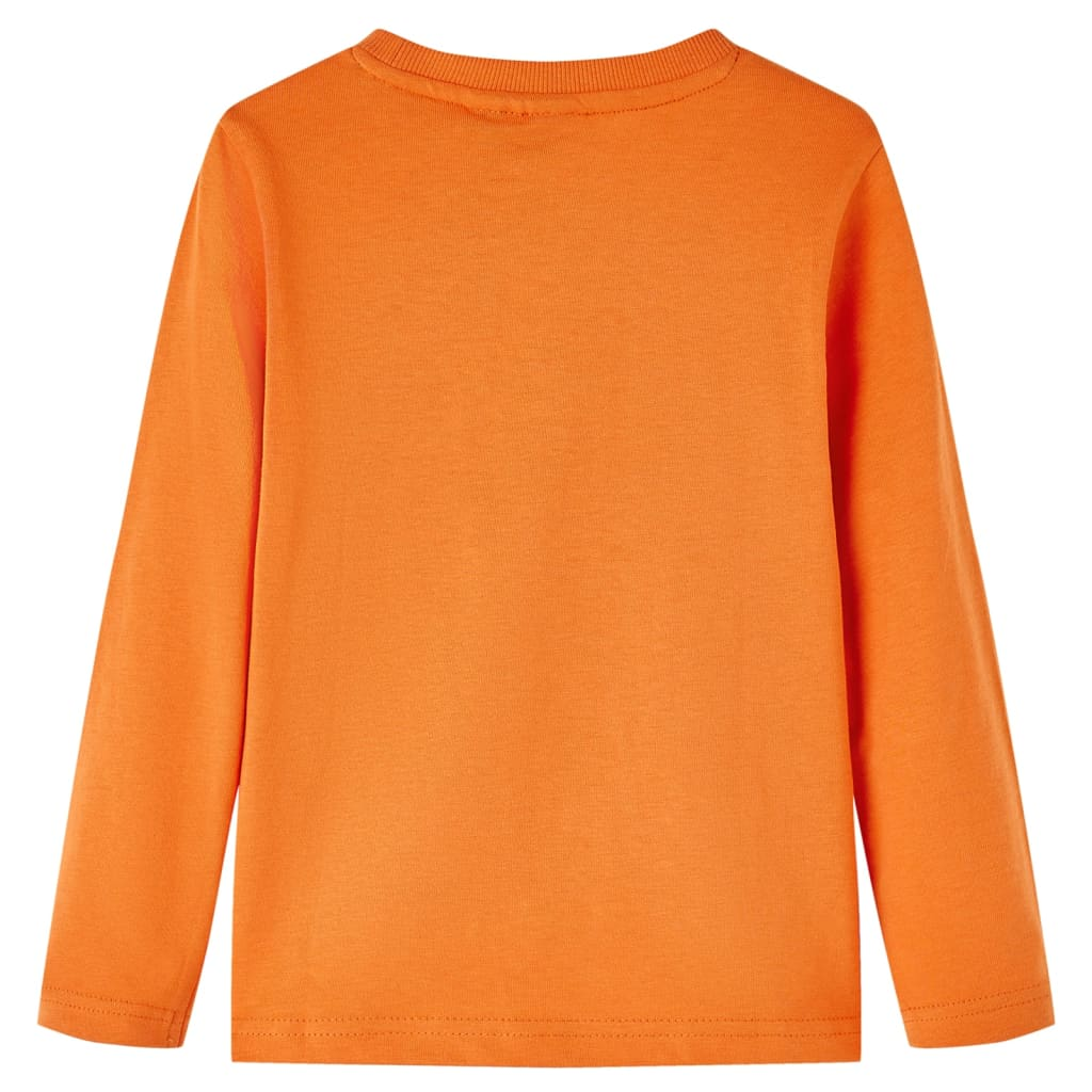 Kids' T-shirt with Long Sleeves Dark Orange 104