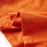 Kids' T-shirt with Long Sleeves Dark Orange 128