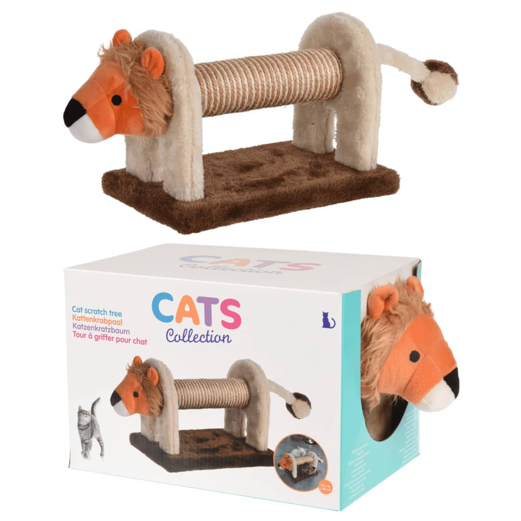 Pets Collection Cat Scratching Post Lion 51x16x16 cm