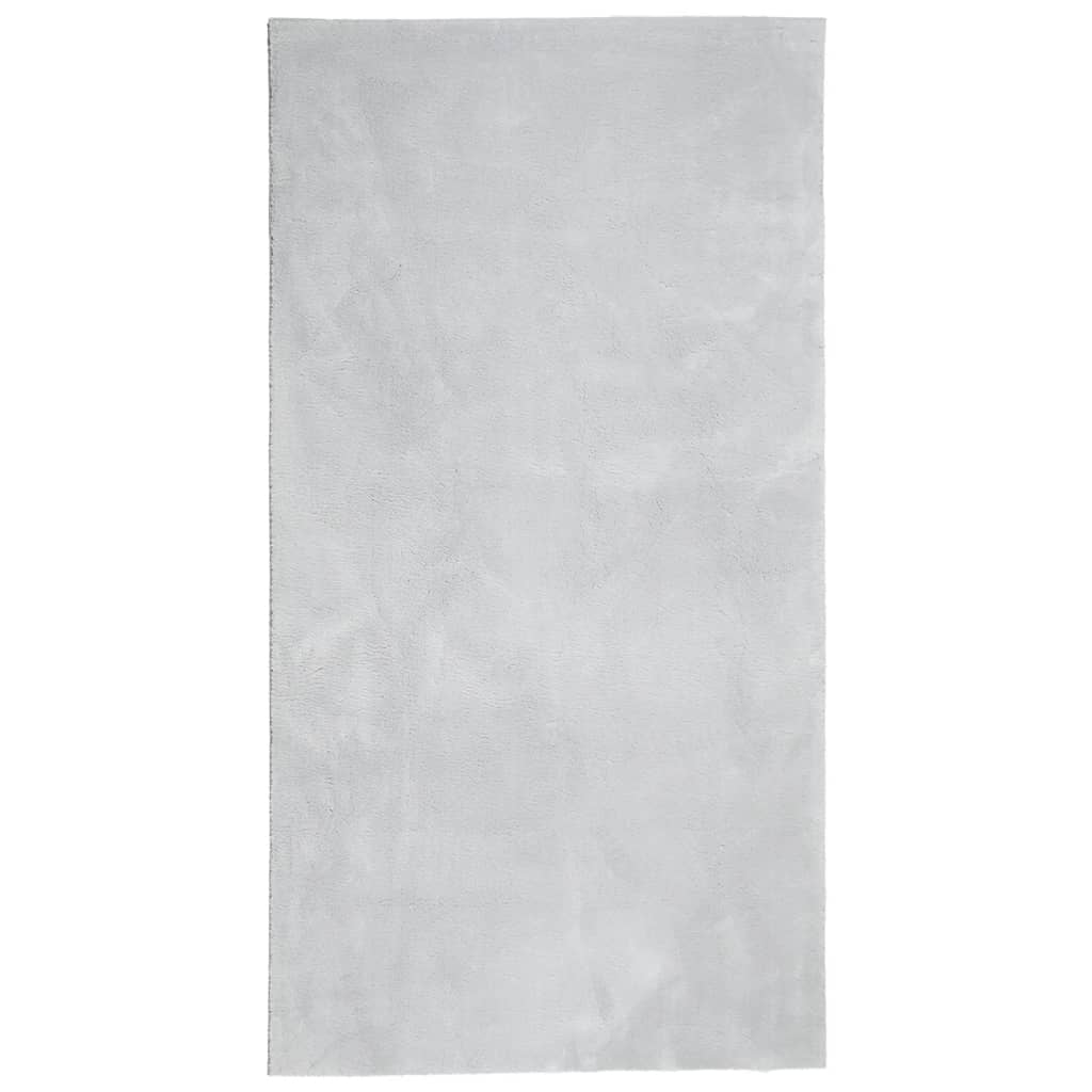 Rug HUARTE Short Pile Soft and Washable Grey 60x110 cm