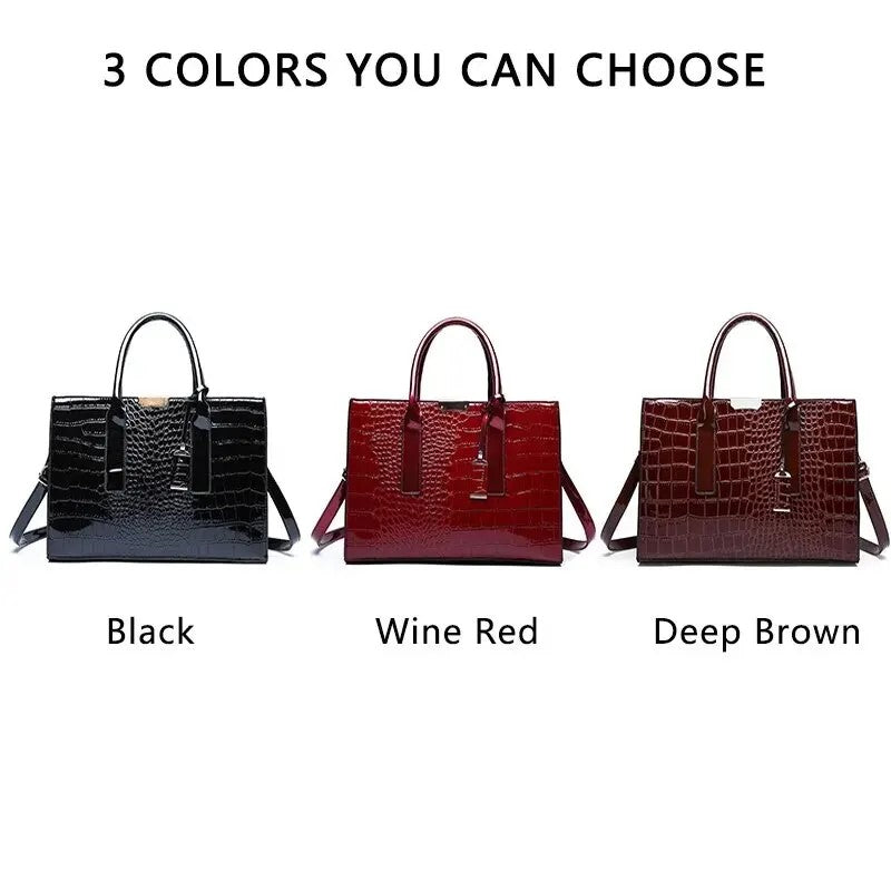 Crocodile Print Women Handbags