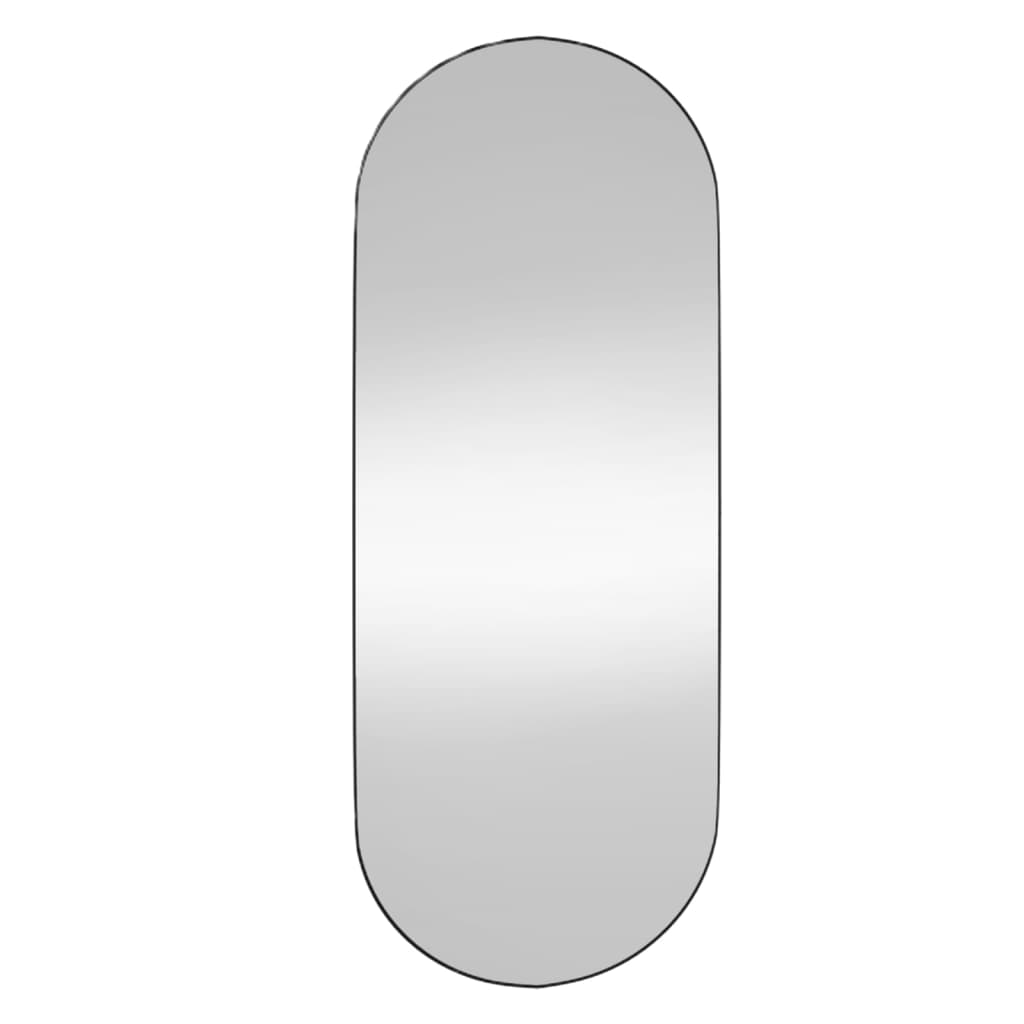 Wall Mirror 20x50 cm Glass Oval