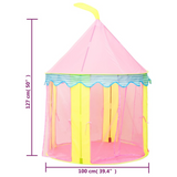 vidaXL Children Play Tent with 250 Balls Pink 100x100x127 cm