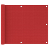 vidaXL Balcony Screen Red 75x500 cm HDPE