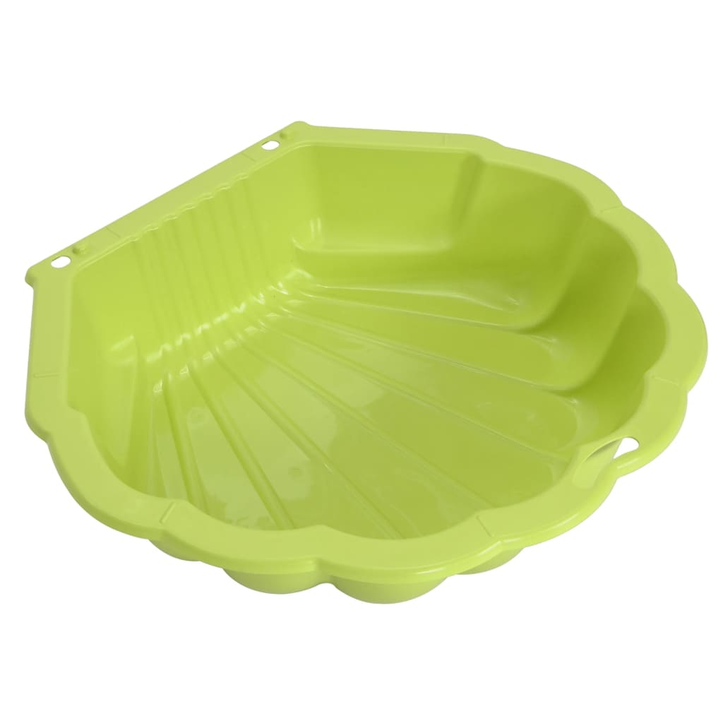 vidaXL Sandpits 2 pcs Green 77x87x21cm Plastic