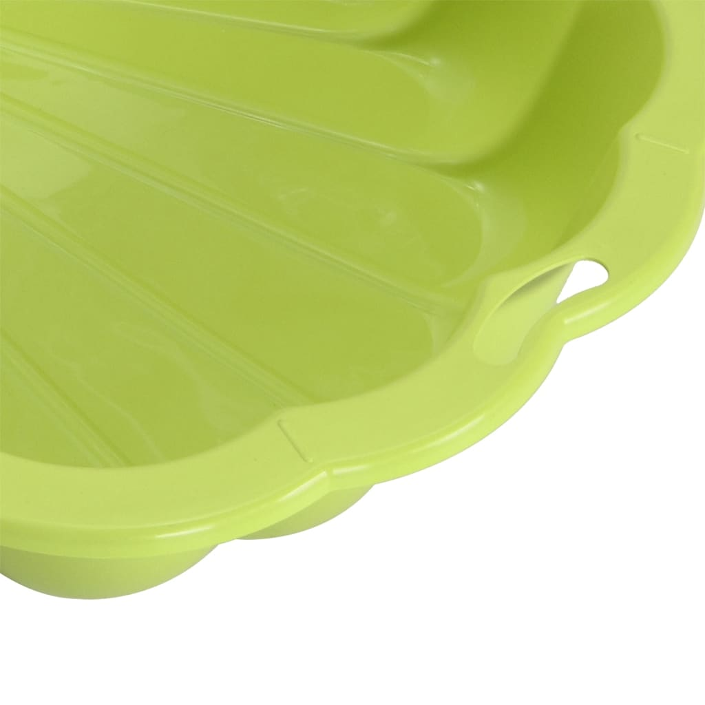 vidaXL Sandpits 2 pcs Green 77x87x21cm Plastic