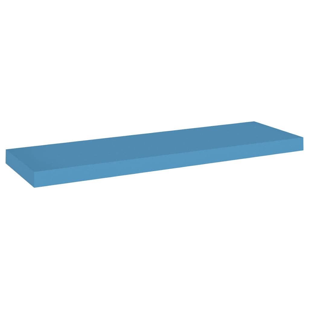 Floating Wall Shelf Blue 80x23.5x3.8 cm MDF