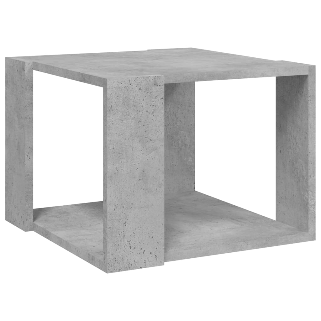 Coffee Table Concrete Grey 40x40x30 cm Engineered Wood