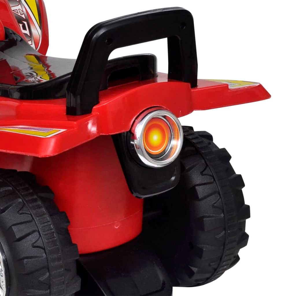 Red Children's Ride-on Quad with Sound and Light