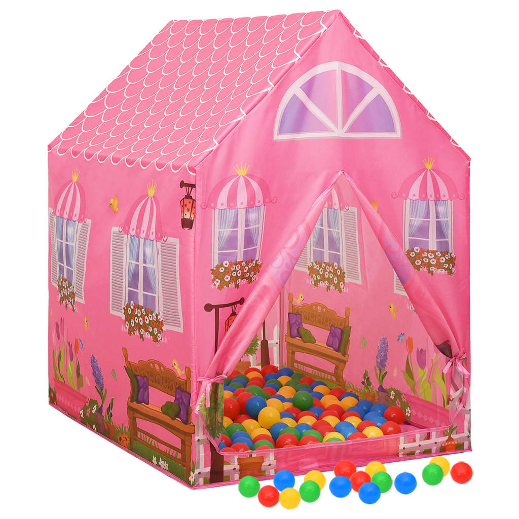 vidaXL Children Play Tent Pink 69x94x104 cm