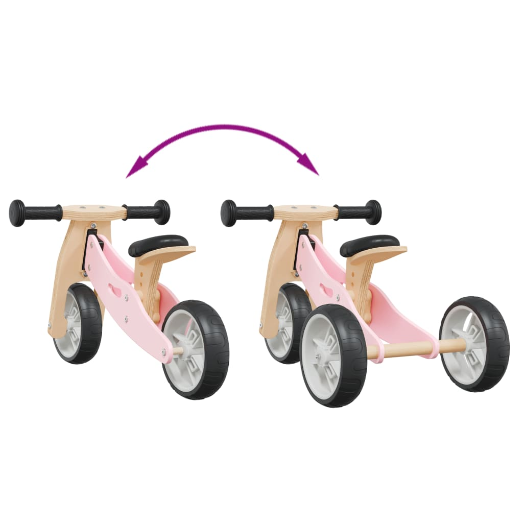 vidaXL Balance Bike for Children 2-in-1 Pink