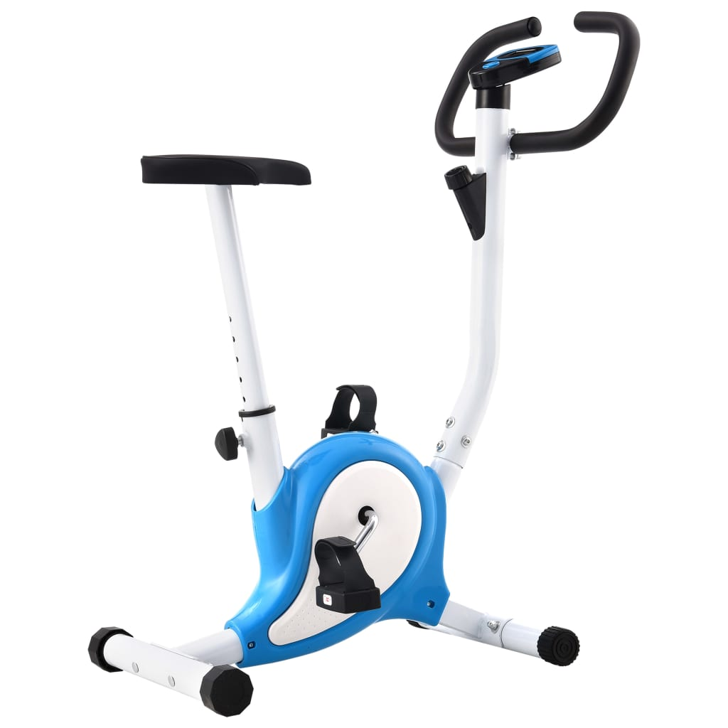 Exercise Bike with Belt Resistance Blue