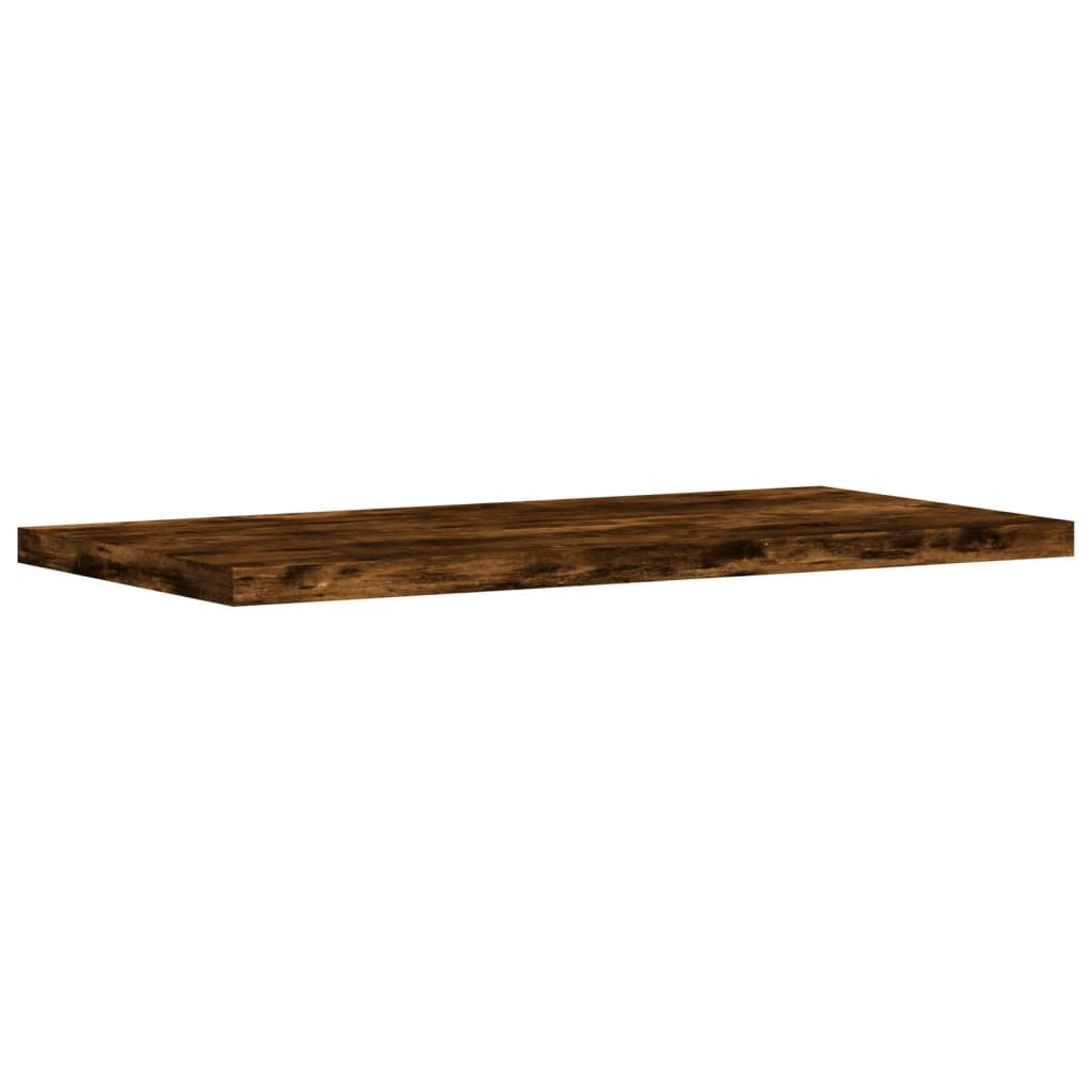 Wall Shelves 4 pcs Smoked Oak 40x20x1.5 cm Engineered Wood