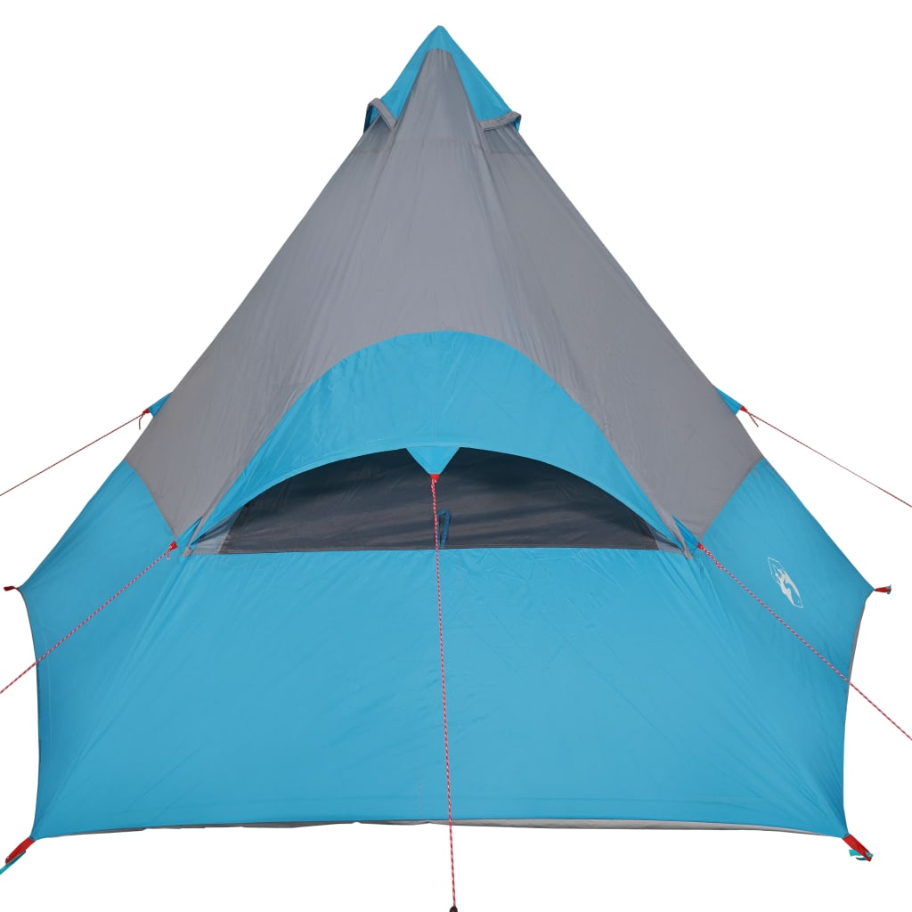 Camping Tent 7-Person Blue Waterproof