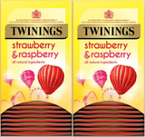 Twinings Strawberry & Raspberry Individually Enveloped Tagged Tea Bags