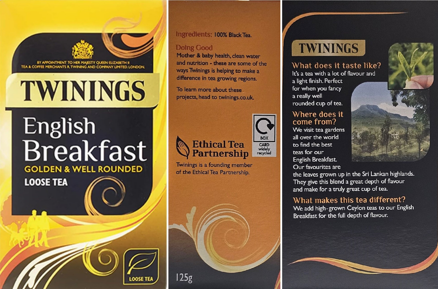 Twinings Loose Leaf Tea Strong Bold & Malty - English Breakfast, Earl Grey, Assam