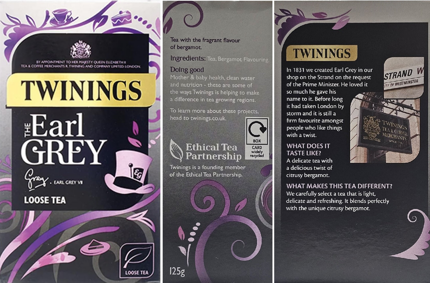 Twinings Loose Leaf Tea Strong Bold & Malty - English Breakfast, Earl Grey, Assam