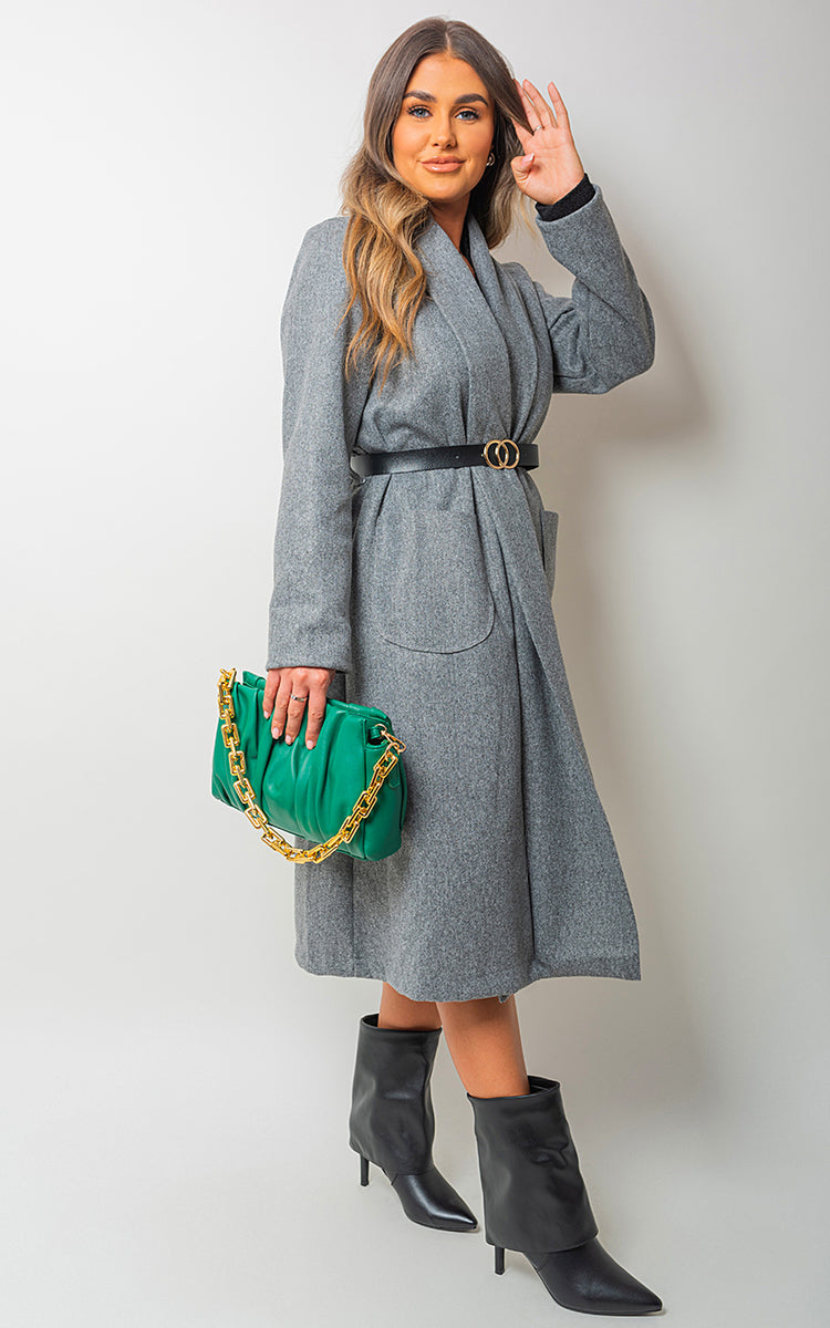 Longline Belted Trench Coat