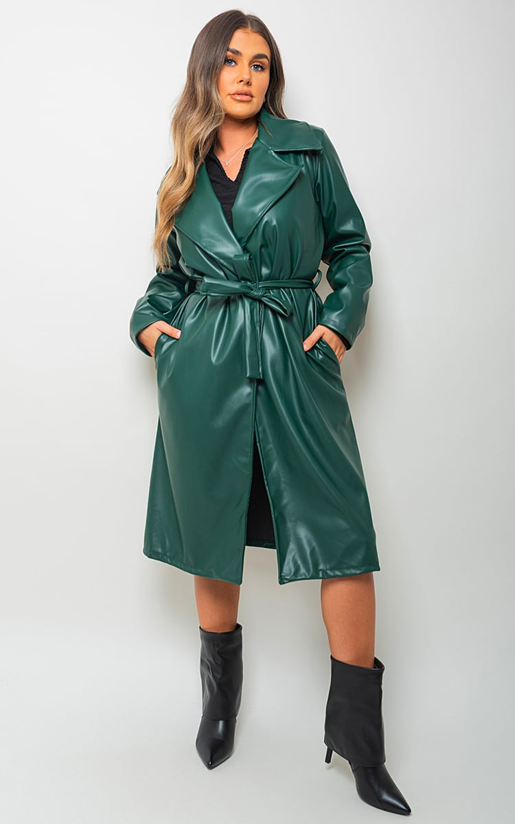 Longline Belted Trench Coat