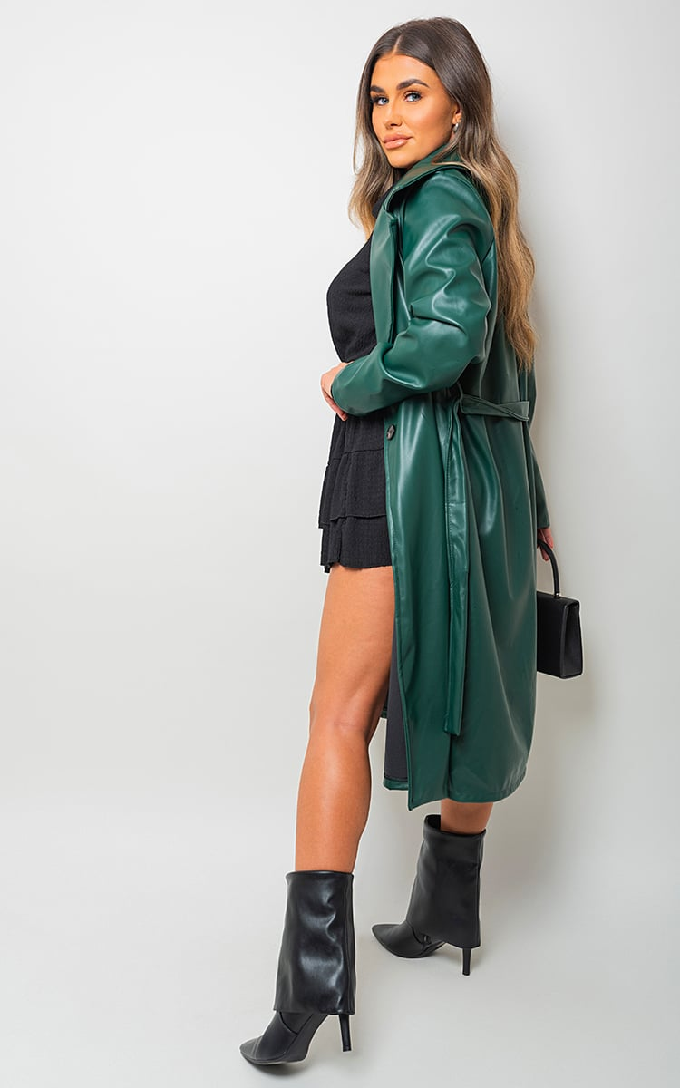 Longline Belted Trench Coat